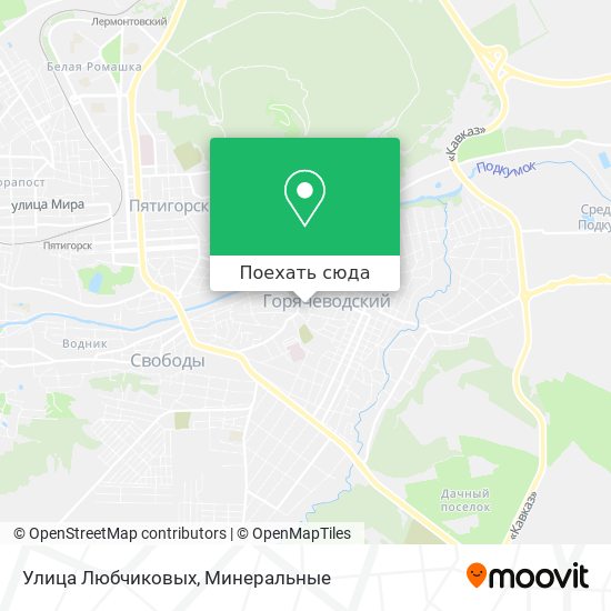 Карта Улица Любчиковых