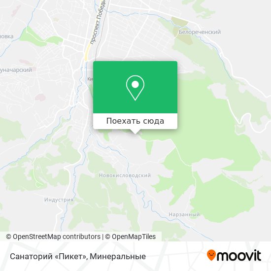 Санаторий пикет кисловодск карта