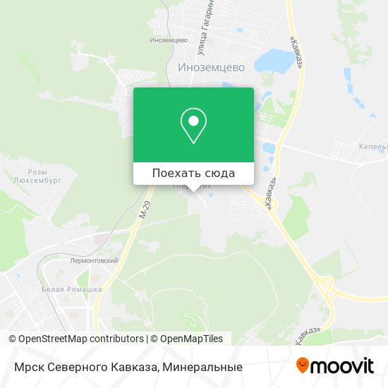 Карта Мрск Северного Кавказа