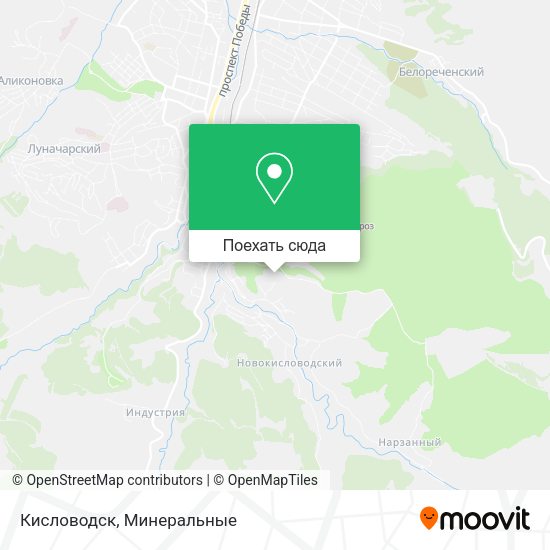 Карта Кисловодск