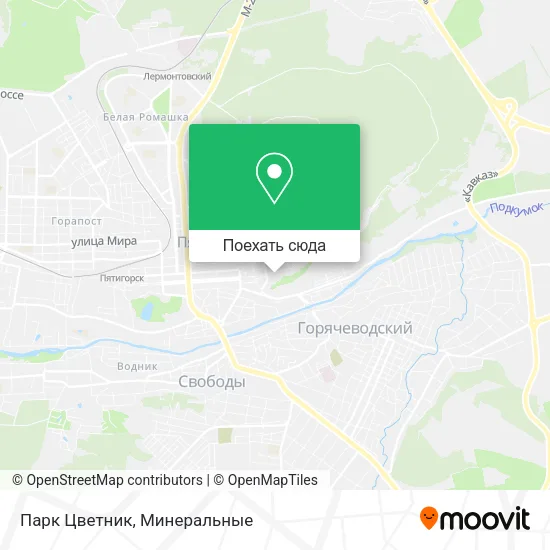 Карта Парк Цветник