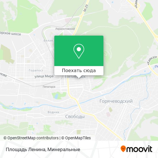 Карта Площадь Ленина