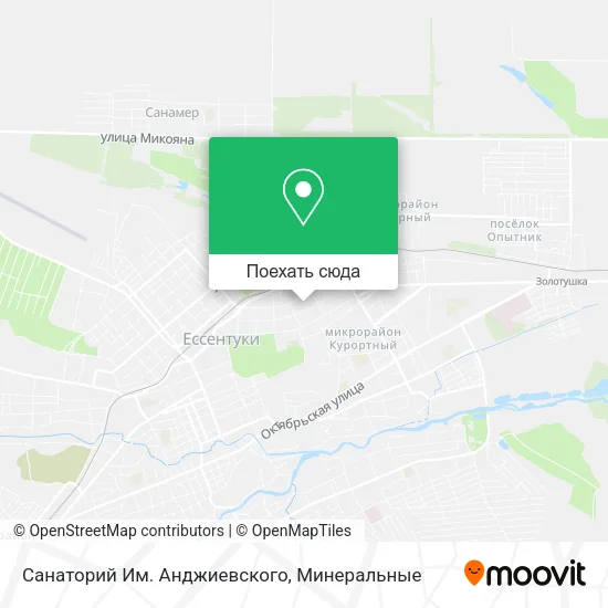 Карта Санаторий Им. Анджиевского