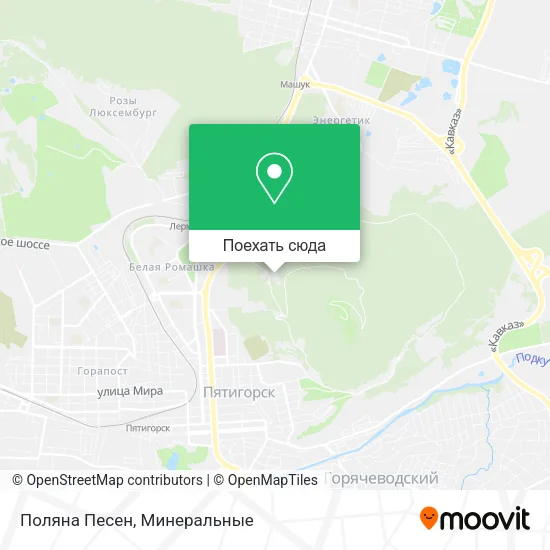 Карта Поляна Песен
