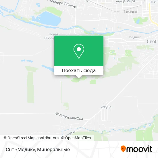Карта Снт «Медик»