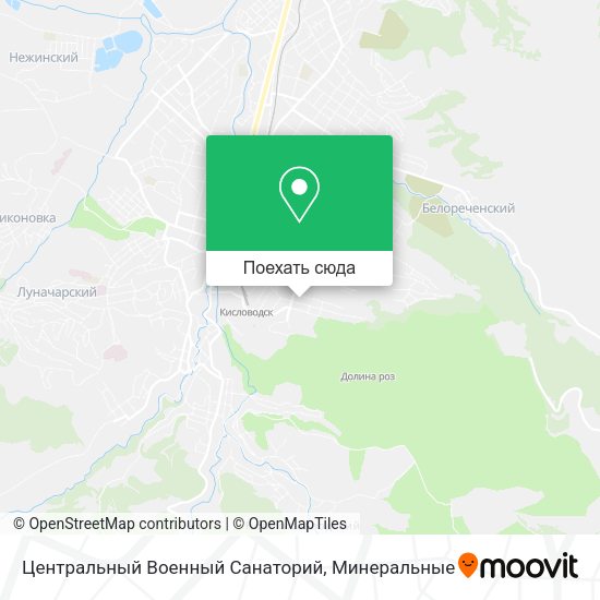 Карта Центральный Военный Санаторий