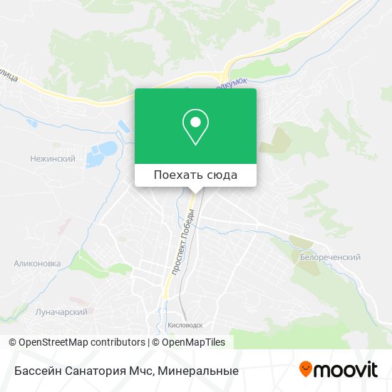 Карта Бассейн Санатория Мчс