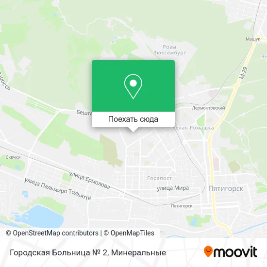 Карта Городская Больница № 2