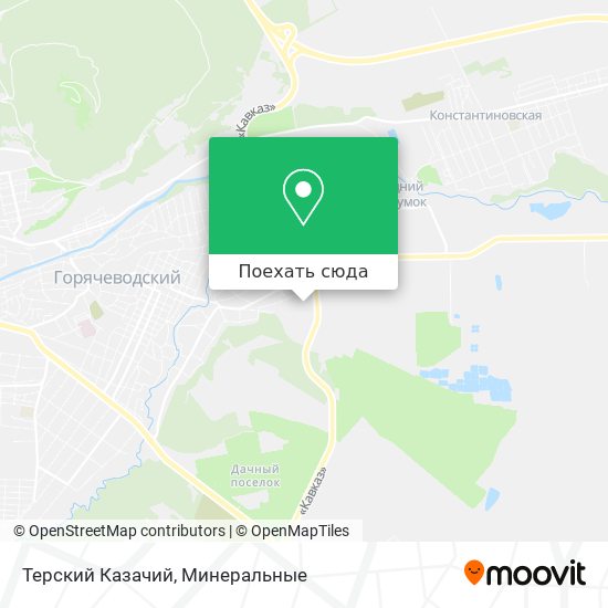 Карта Терский Казачий