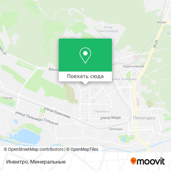 Карта Инвитро