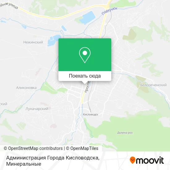 Карта Администрация Города Кисловодска