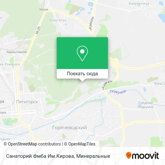 Карта Санаторий Фмба Им.Кирова