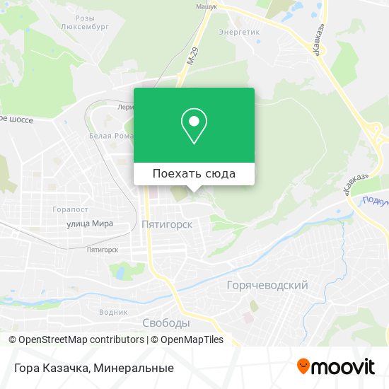 Карта Гора Казачка