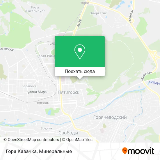 Карта Гора Казачка