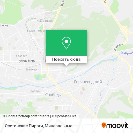 Карта Осетинские Пироги
