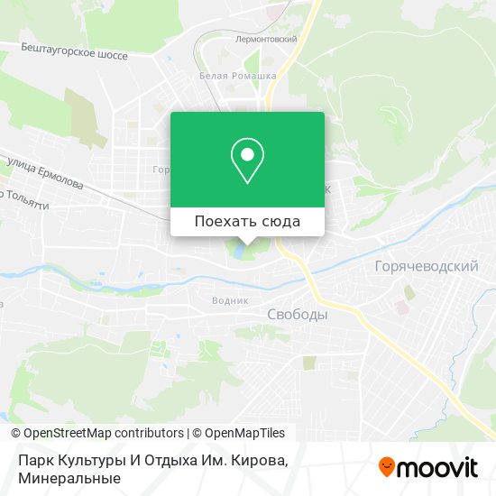 Карта Парк Культуры И Отдыха Им. Кирова