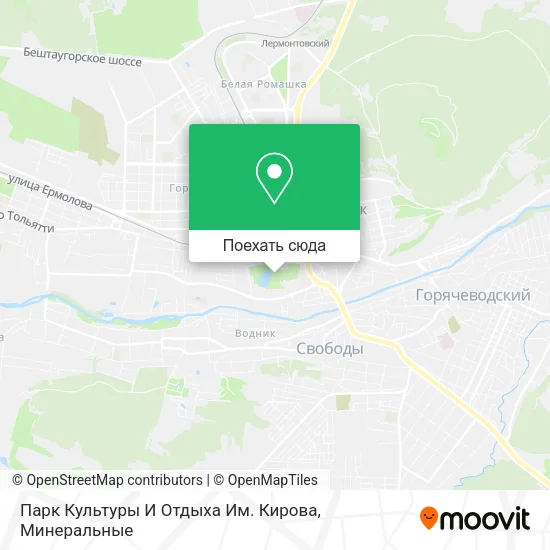 Карта Парк Культуры И Отдыха Им. Кирова