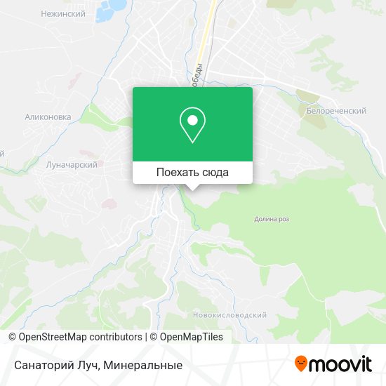 Карта Cанаторий Луч