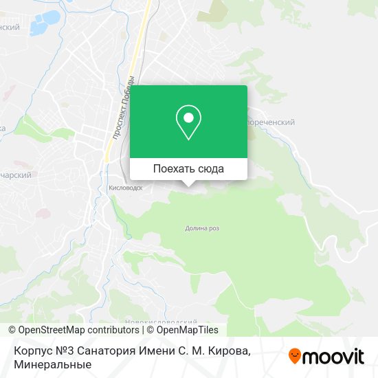 Карта Корпус №3 Санатория Имени С. М. Кирова