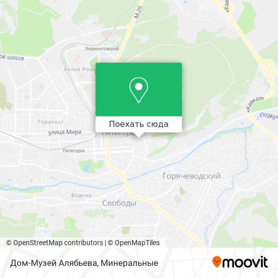 Карта Дом-Музей Алябьева