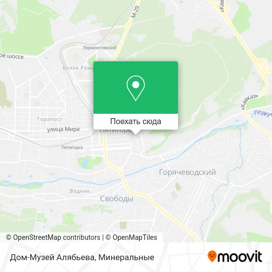 Карта Дом-Музей Алябьева
