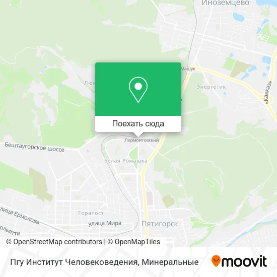 Карта Пгу Институт Человековедения