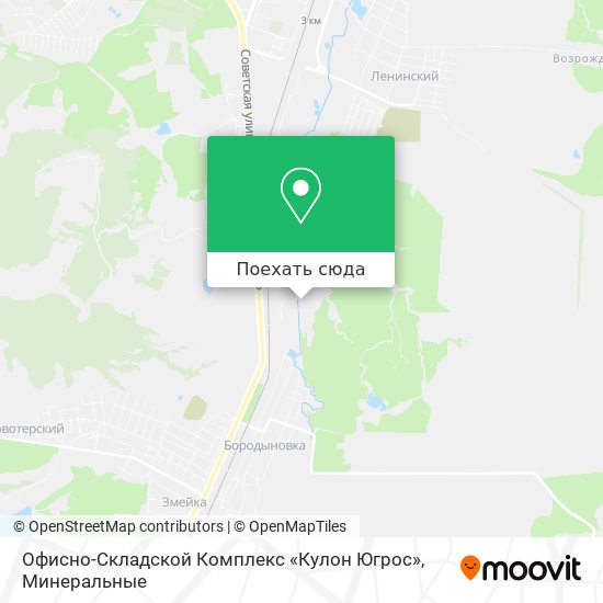 Карта Офисно-Складской Комплекс «Кулон Югрос»