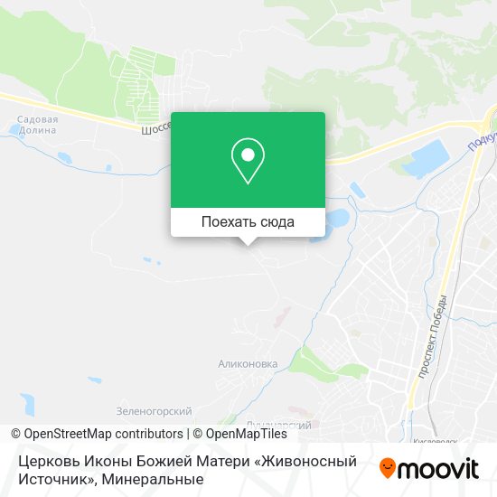 Карта Церковь Иконы Божией Матери «Живоносный Источник»