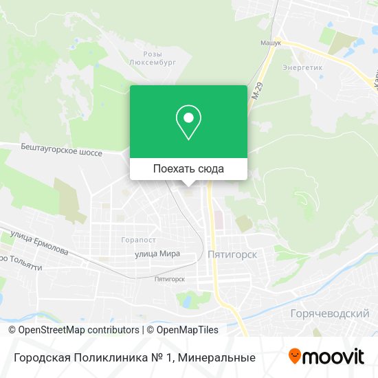 Карта Городская Поликлиника № 1
