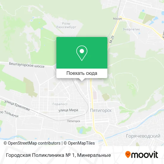 Карта Городская Поликлиника № 1