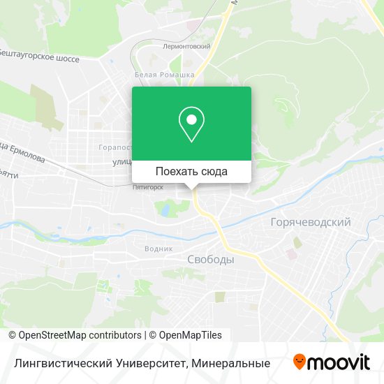Карта Лингвистический Университет