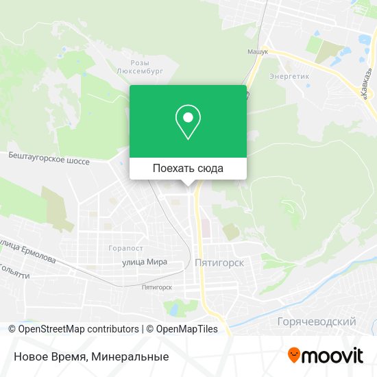 Карта Новое Время