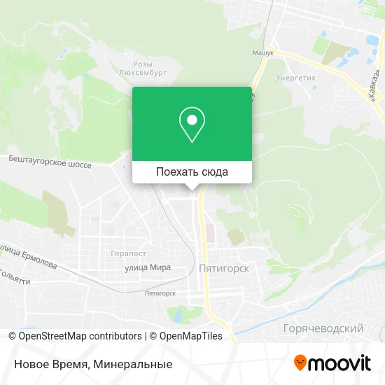 Карта Новое Время