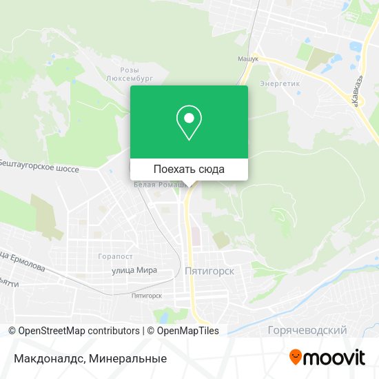 Карта Макдоналдс