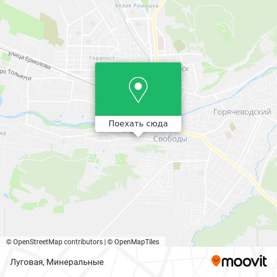 Карта Луговая