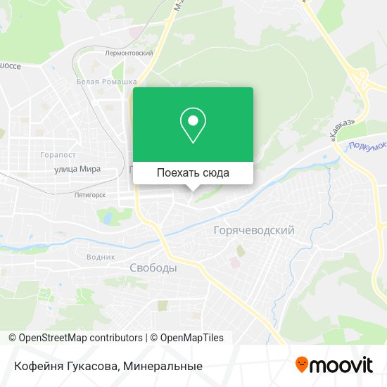 Карта Кофейня Гукасова