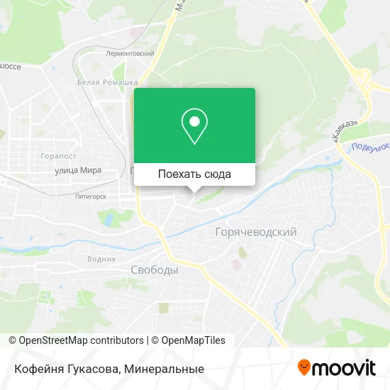 Карта Кофейня Гукасова