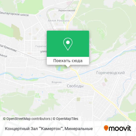 Карта Концертный Зал ""Камертон""