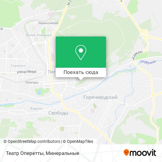 Карта Театр Оперетты