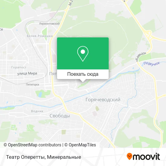 Карта Театр Оперетты
