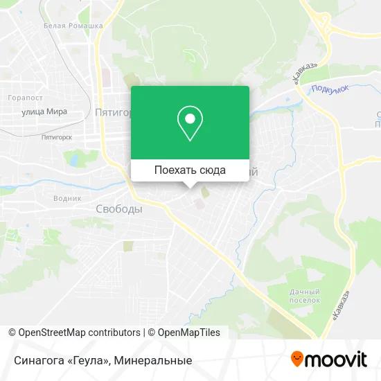 Карта Синагога «Геула»