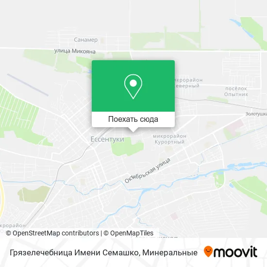Карта Грязелечебница Имени Семашко
