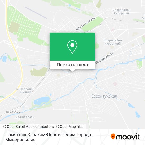 Карта Памятник Казакам-Основателям Города