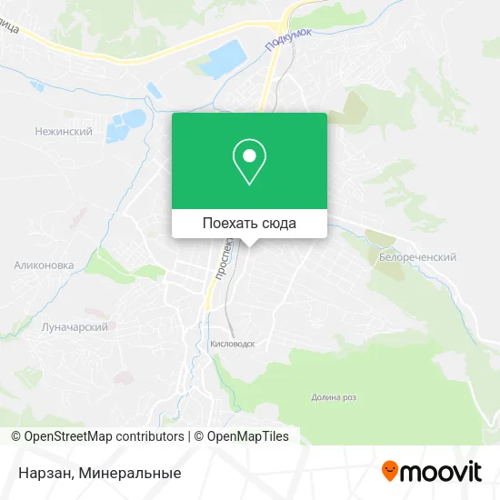 Карта Нарзан