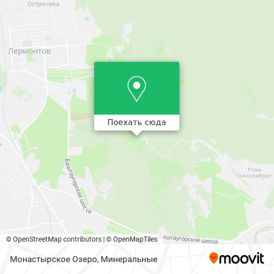 Карта Монастырское Озеро