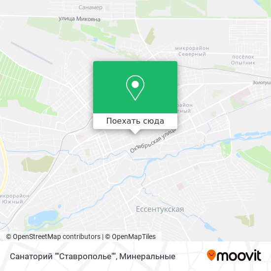 Карта Санаторий ""Ставрополье""