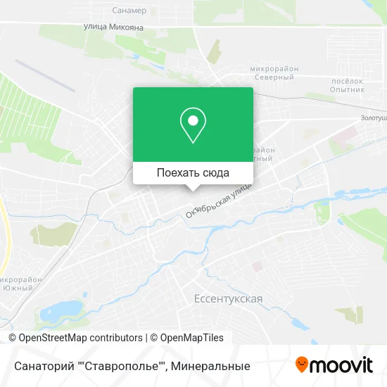 Карта Санаторий ""Ставрополье""
