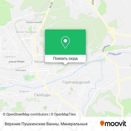 Карта Верхние Пушкинские Ванны