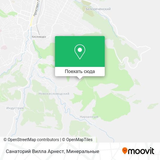 Карта Санаторий Вилла Арнест