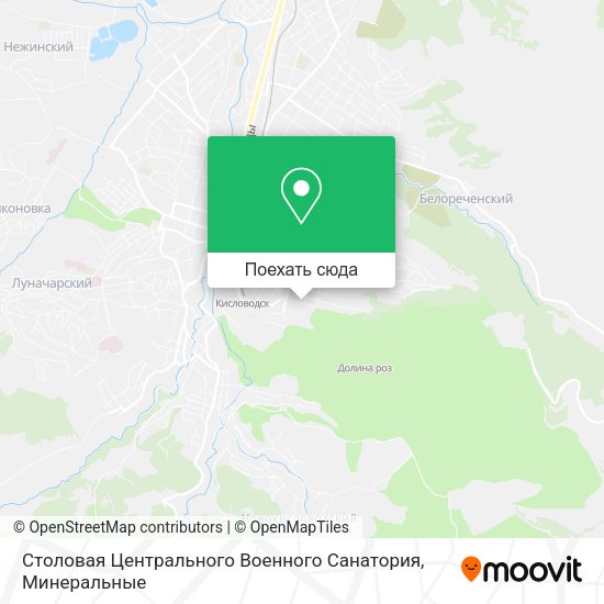 Карта Столовая Центрального Военного Санатория